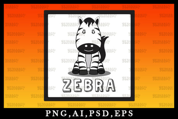 Adorable Kawaii Zebra Clipart V10 for Creative Projects
