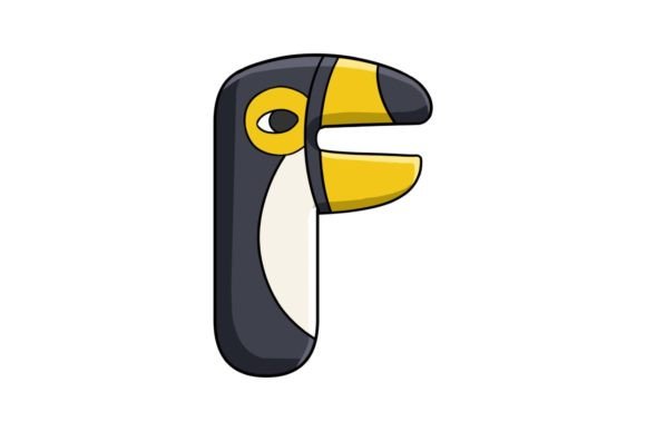Animal Alphabet Letter F Illustration: A Creative Asset for Modern Branding