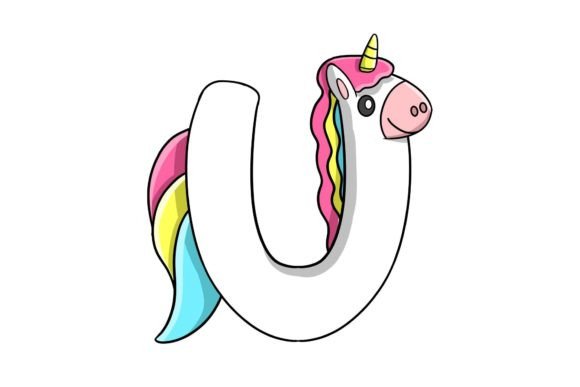 Animal Alphabet Letter U Illustration: A Design Asset for Creative Projects