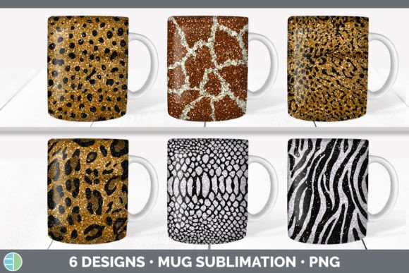 Animal Print Mug Sublimation | Glitter C: Your New Favorite Creative Asset