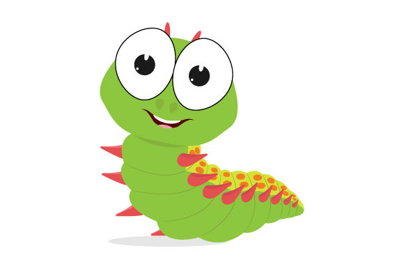 Cute Caterpillar Animal Cartoon: A Creative Font for Whimsical Branding