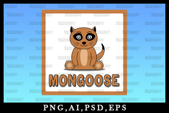 Cute Kawaii Mongoose Clipart 03: A Playful Design Asset