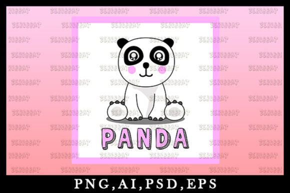 Cute Kawaii Panda Animal Clipart V17: Your Go-To Design Asset