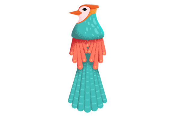 Feathered Bird: Exotic Wild Animal. Deco: A Bold Statement