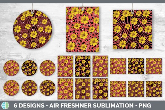 Red Animal Print Air Freshener | Flower: Bold Design for Creative Brands