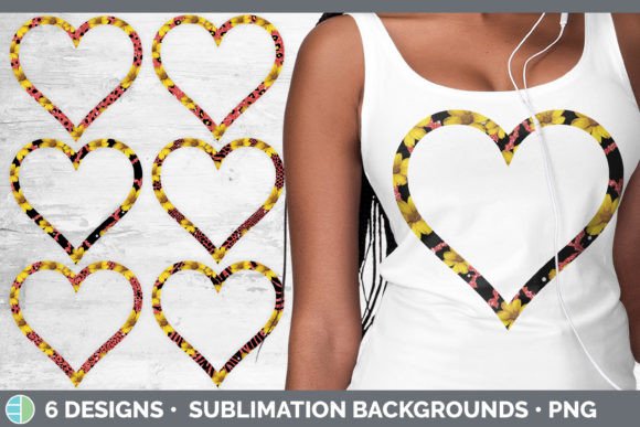 Red Animal Print Heart Frame Clipart: A Bold Design Asset