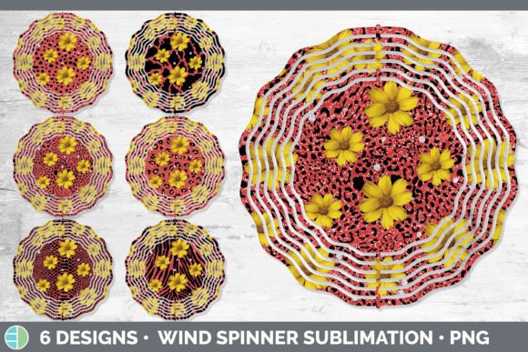 Red Animal Print Wind Spinner: Bold Sublimation Design