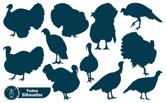 Stunning Animal Turkey Silhouettes for Every Project