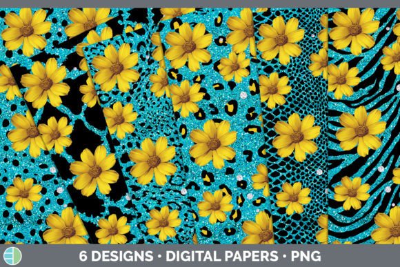 Teal Animal Print Backgrounds: Fresh Design Energy