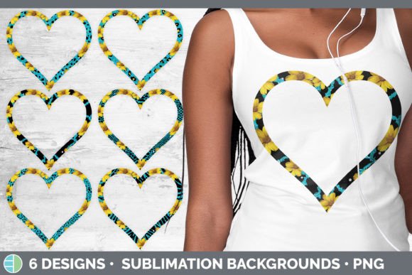 Teal Animal Print Heart Frame Clipart: Design with Wild Elegance