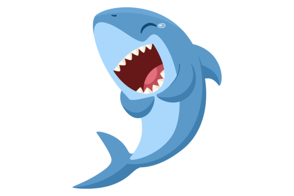 The Laughing Shark Character: A Funny Animal Font for Bold Designs
