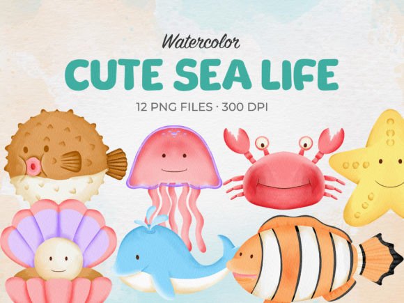 Unlocking Creativity with Watercolor Sea Life Clipart